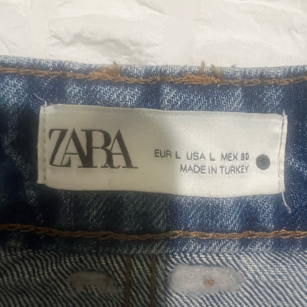 Zara Women's Dark Blue Denim Skirt - Picture 7 of 10